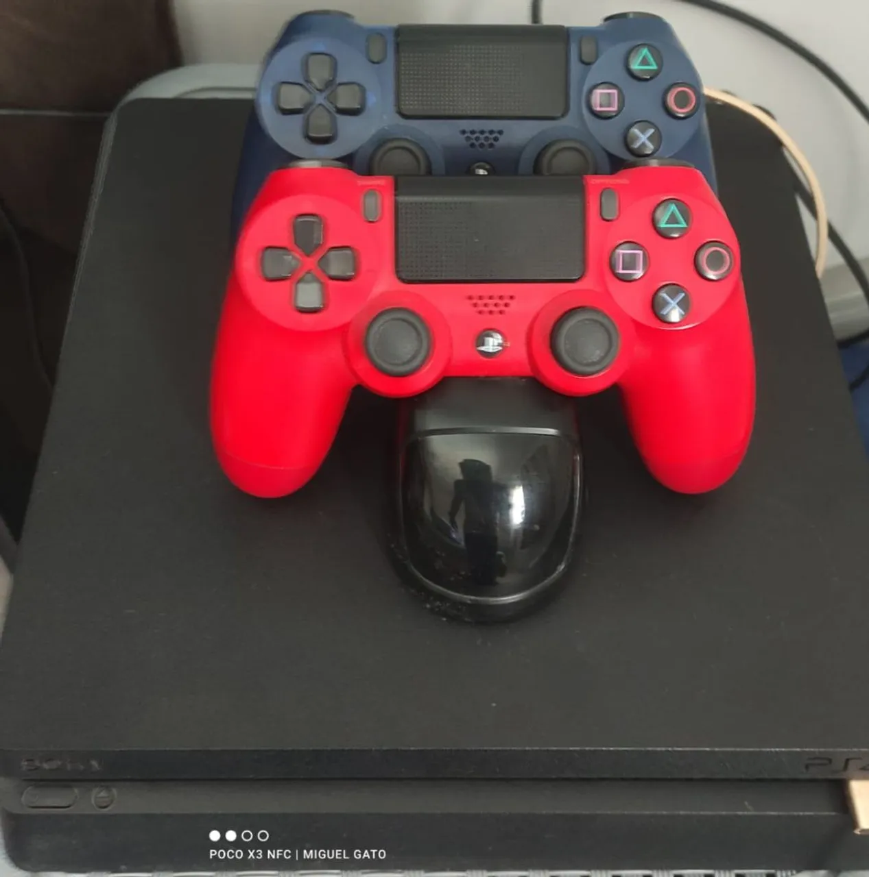 PS4 +;Controles PlayStation 4 (PS4) + Base Carregadora