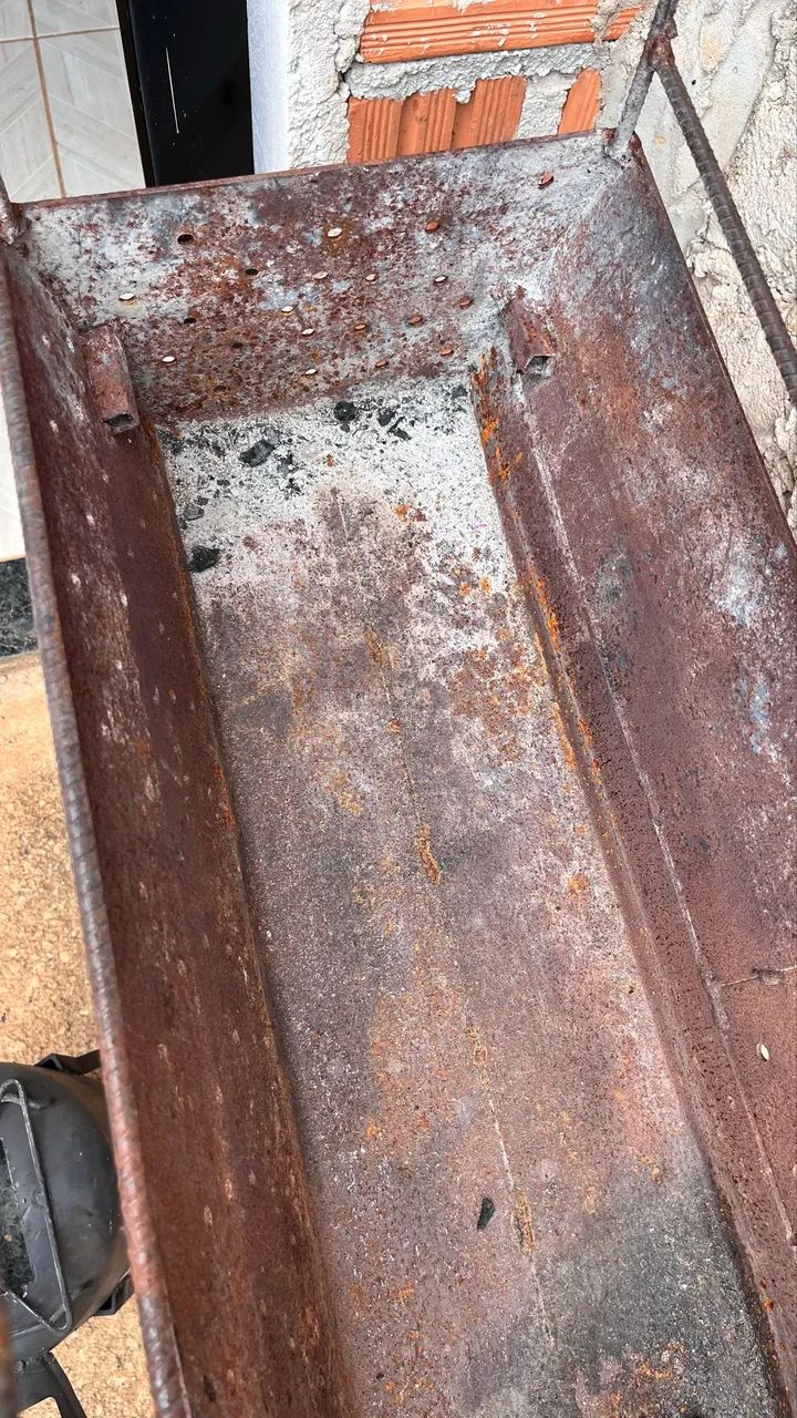 Churrasqueira reforçada com chapa 11 para espetinho milho assado - Foto 4