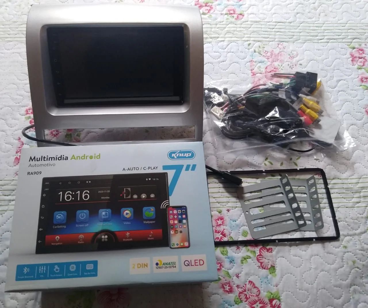 Multimídia Android Automotivo 7 polegadas Knup RA909