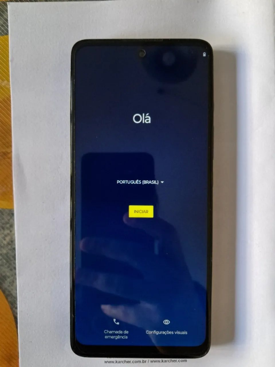 Smartphone Motorola G60s 128GB Azul 4G - 6GB RAM Tela 6,8 Câm. Quádrupla + Selfie 16MP