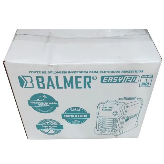 Kit Óculos De Solda + Máq Inversora Easy120 120a 220v Balmer - Foto 4