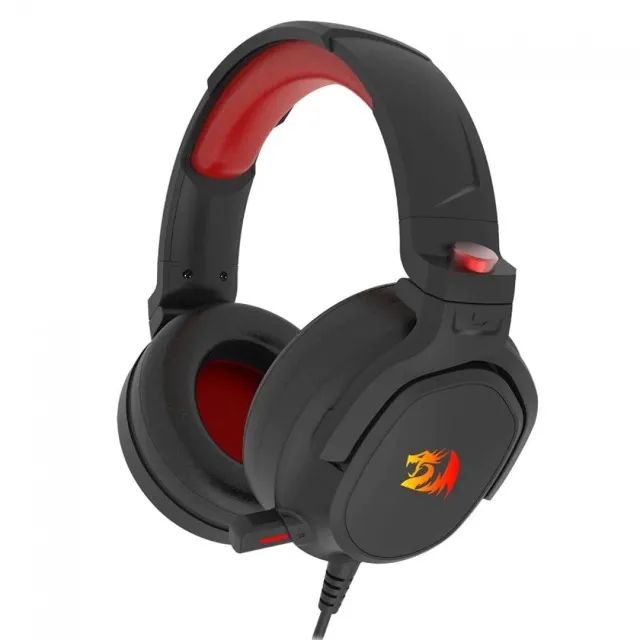 Headset Gamer Redragon Nireus Black Led RGB Surround 7.1 USB - WZetta