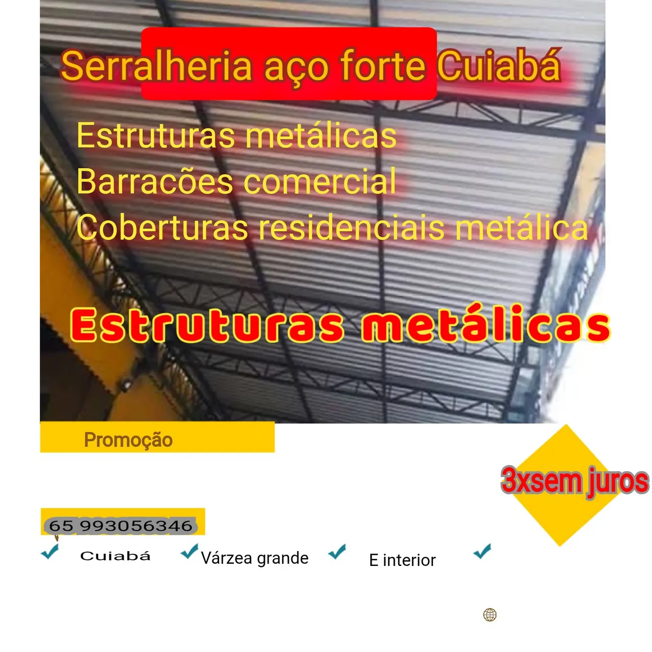 Estruturas Metálicas para Área Externa em Cuiabá e Várzea Grande
