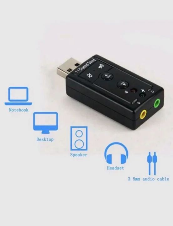 Adaptador de Áudio USB 7.1 Canais - Foto 2