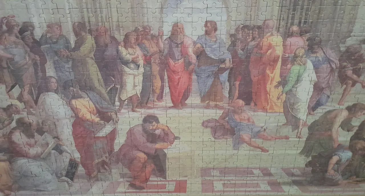 Quebra-Cabeça A Escola de Atenas 2000 Peças (já está colado)  - Foto 5