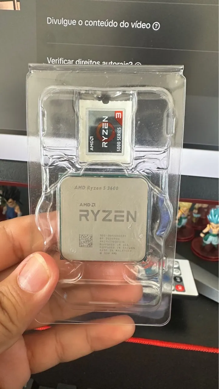 Processador AMD Ryzen 5 3600 zerado, perfeito estado