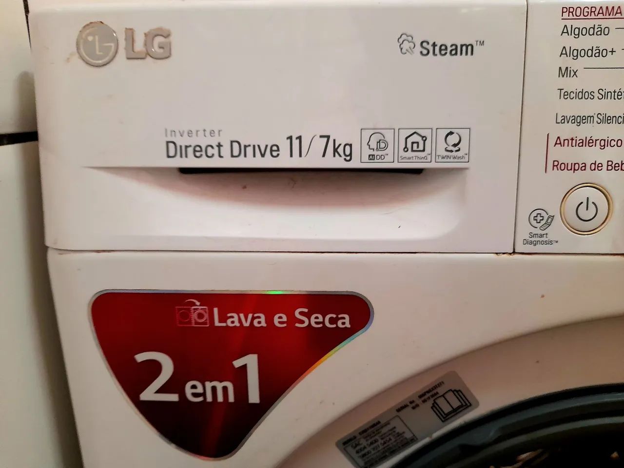 Oportunidade ! LAVA SECA LG, 11 Kg, 220 V, como nova ! - Foto 2