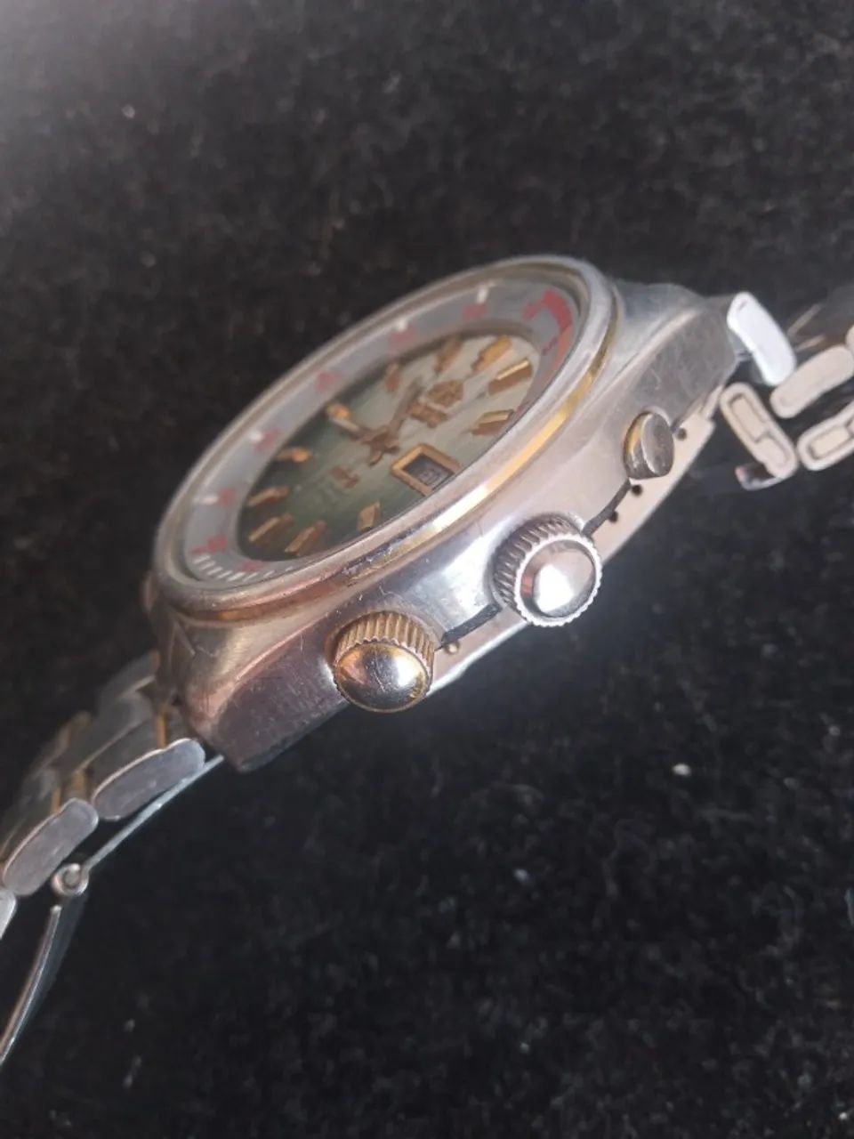 Relógio Orient Automatic Day-Date '469EE6-70 CA' 42mm - Anos 1970