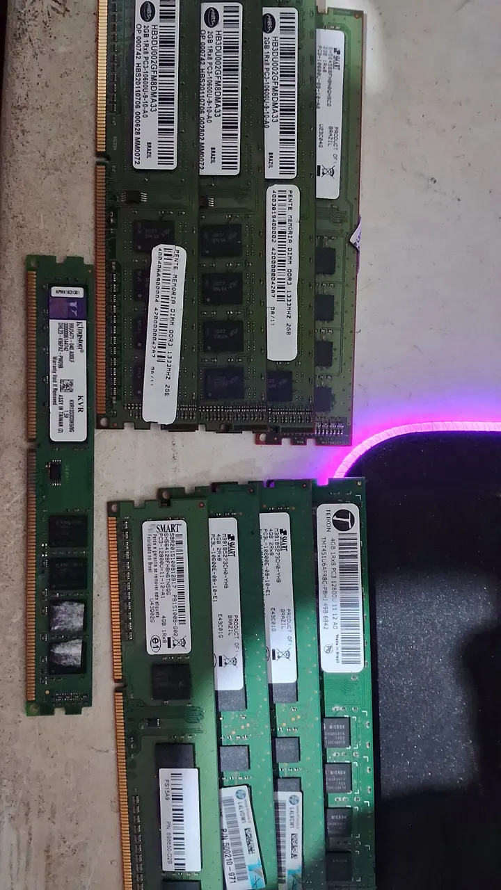 Memórias RAM 2GB DDR3