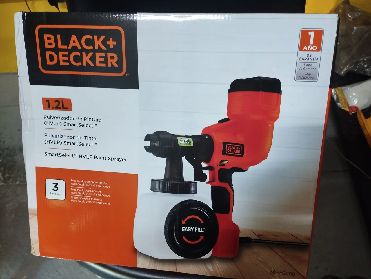 Pistola de Pintura Black+Decker HVLP SmartSelect 1.2L