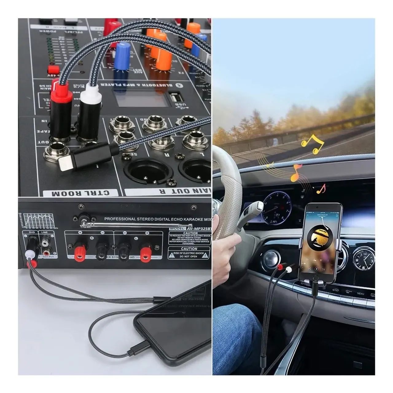 Cabo Lightning para 2 RCA - Áudio de Qualidade - Foto 2