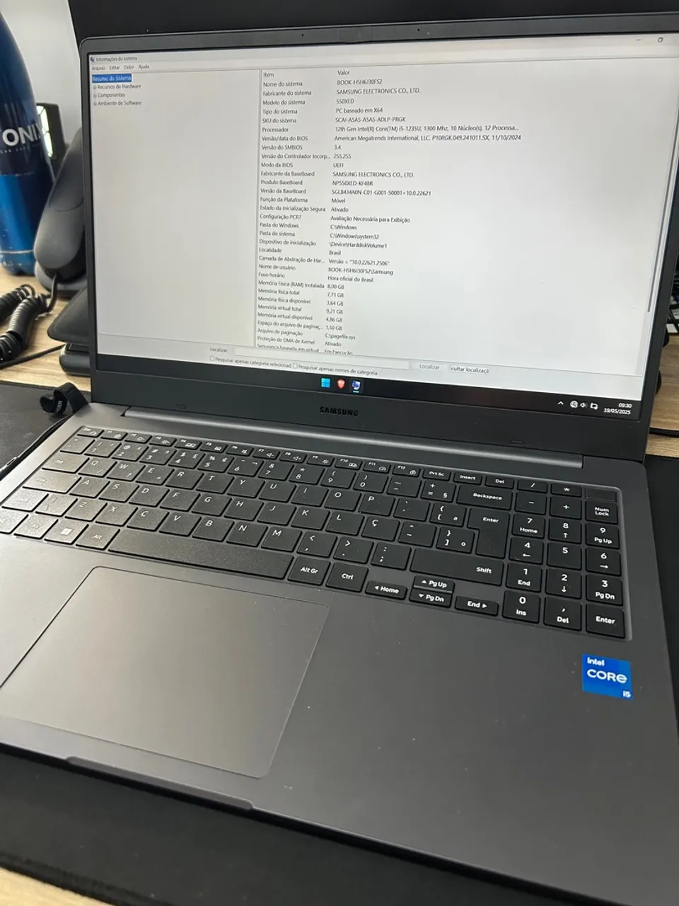 Notebook Samsung - Intel Core i5 - 8GB RAM - SSD