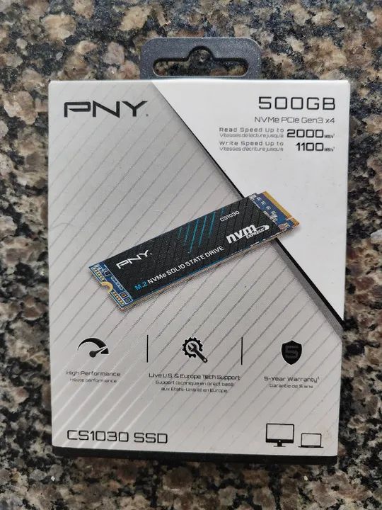 SSD 500GB PNY CS1030 Nmve m2