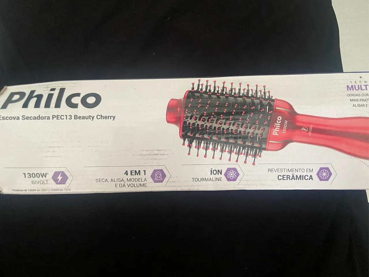 Escova Secadora Philco PEC13 Beauty Cherry - 1300W