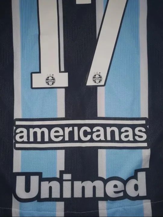 Linda Camisa De Jogo Do Grêmio 2021 Umbro #17 G. Azevedo Futebol - Foto 6
