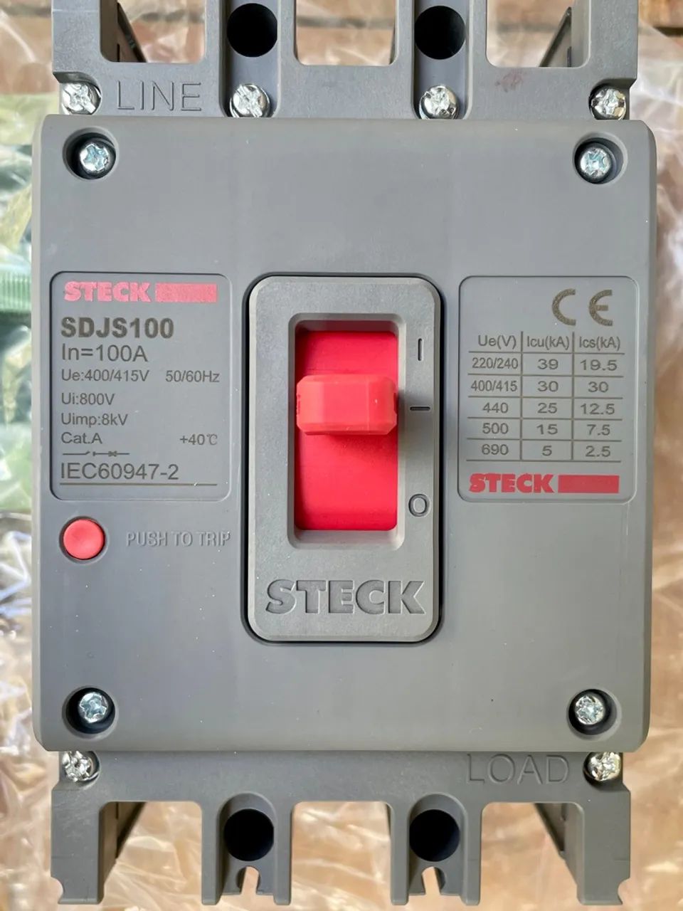 Disjuntor Steck SDJS100 100A 400/415V