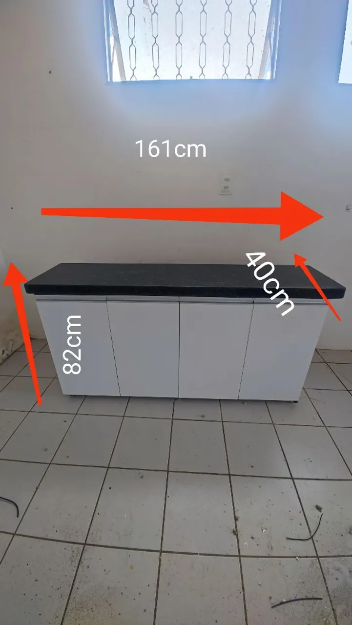 Balcão de Cozinha 4 Portas