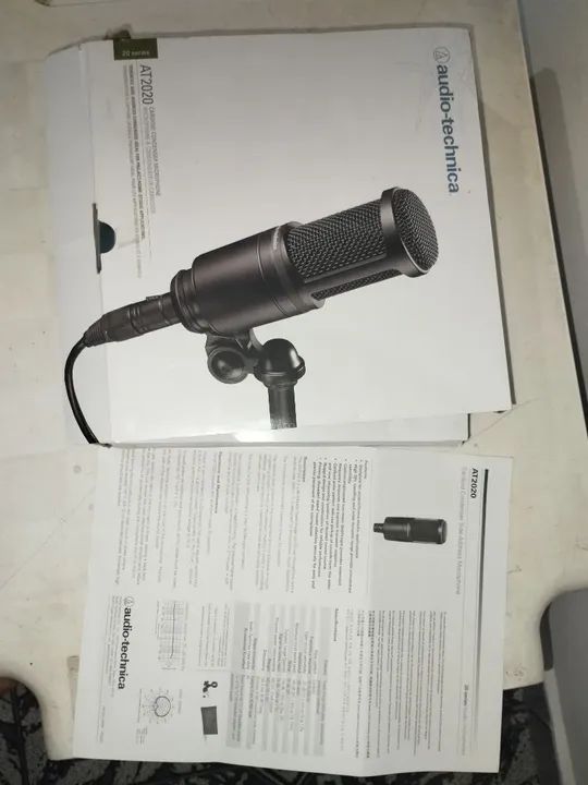 Microfone Condensador Profissional AT2020 Audiotechnica  - Foto 3