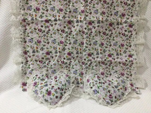 Boneca Colcha Kit Com 2 Almofadas Para Cama De Boneca Anos 80 - Foto 2