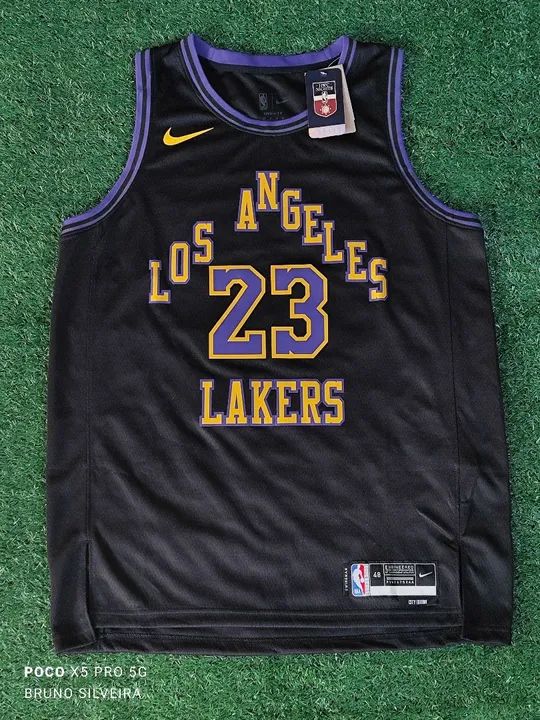 Camiseta Los Angeles Lakers LeBron James 23 - Tamanho GG Pronta Entrega 