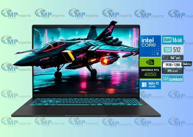 Loja MP Imports: Notebook ASUS V16 NVIDIA RTX 4050 Intel Core 5 210H 16GB Ram 512GB 