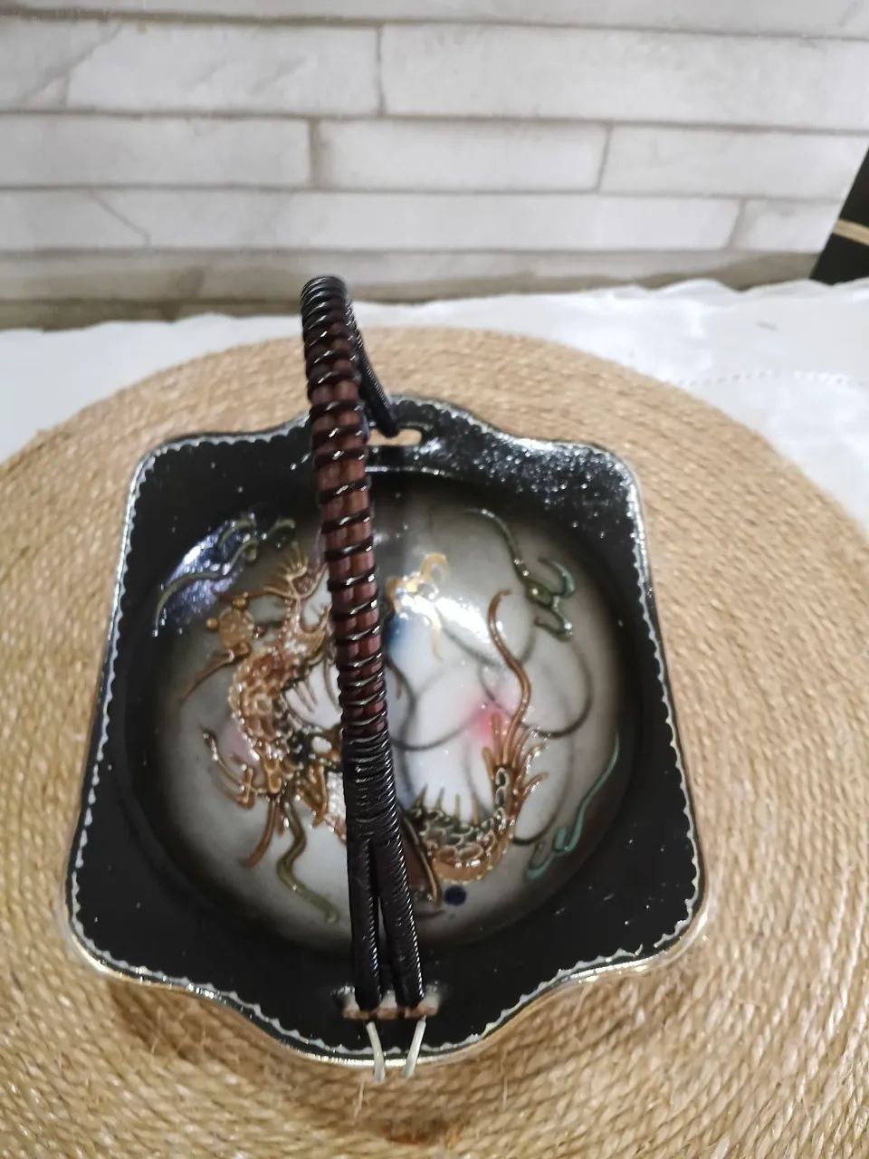 Cesto Decorativo japonês com Dragão - Foto 5