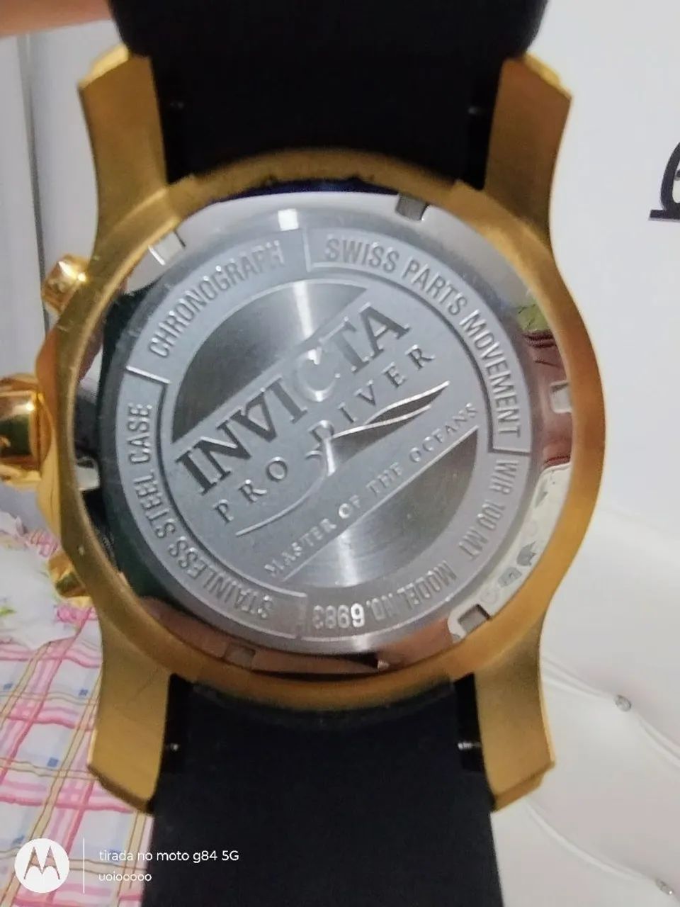 Relógio Invicta fundo azul  W/R 100 MT modelo NR 6983 - Foto 5