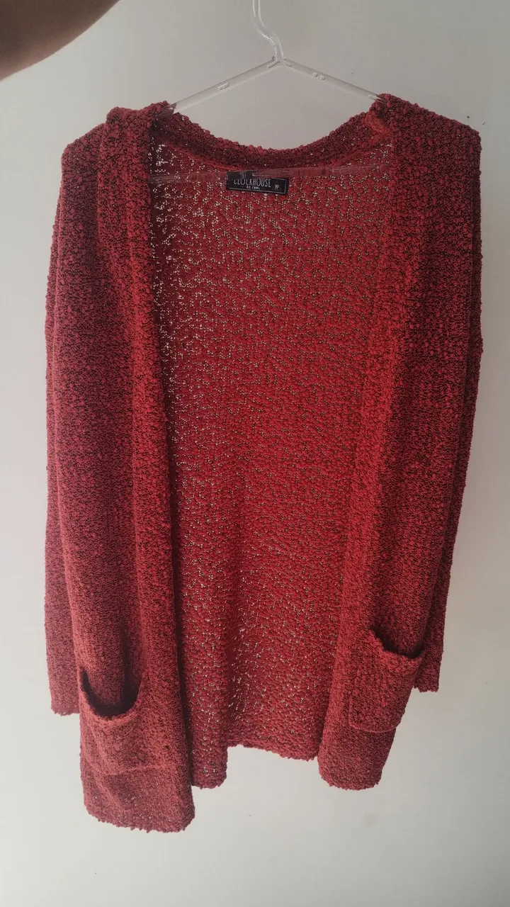 Cardigan Vermelho Clockhouse