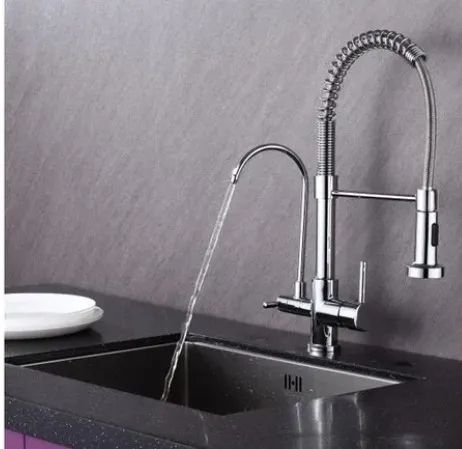 Torneira de Cozinha Gourmet de Mesa Dupla Nell - Foto 4