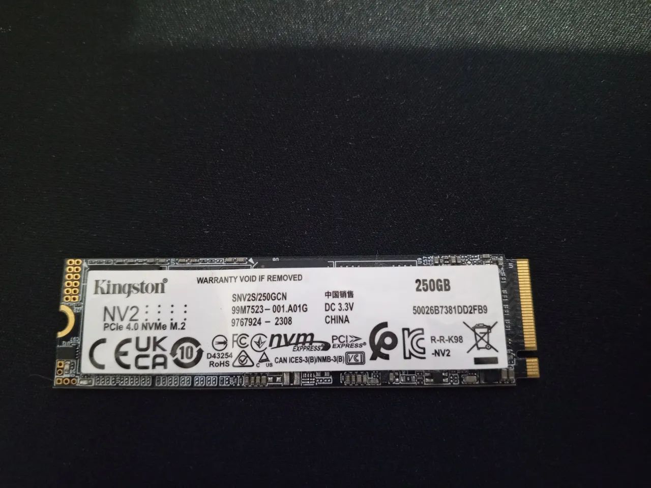 SSD Kingston NV2 250GB NVME M.2