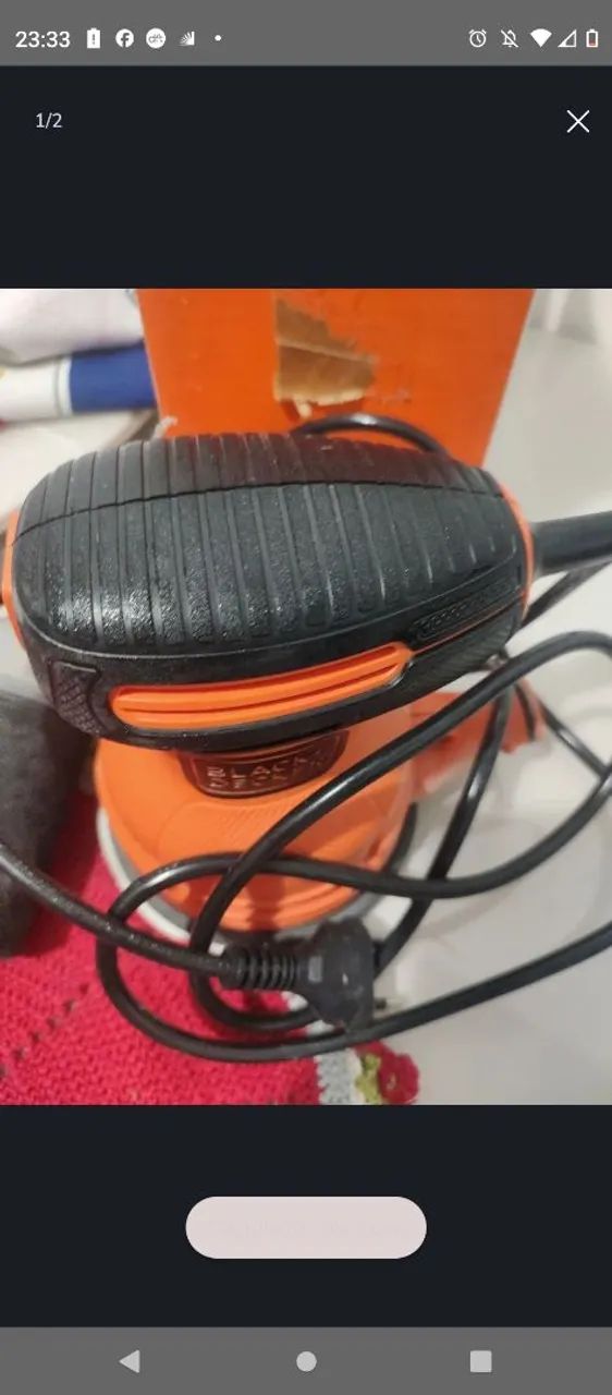 Lixadeira Roto Orbital Black+Decker 200W - Foto 2