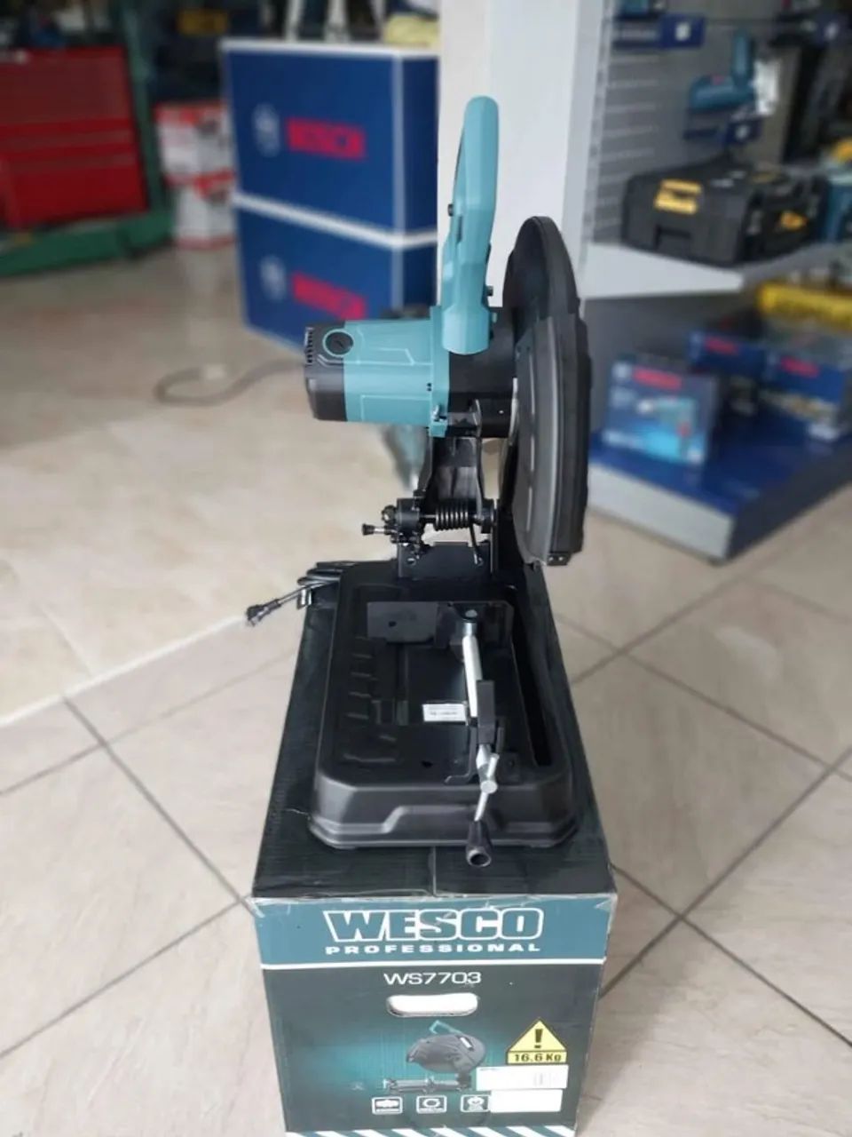 Serra Policorte 14 polegadas Profissional 2300w 220v - Wesco - Foto 4