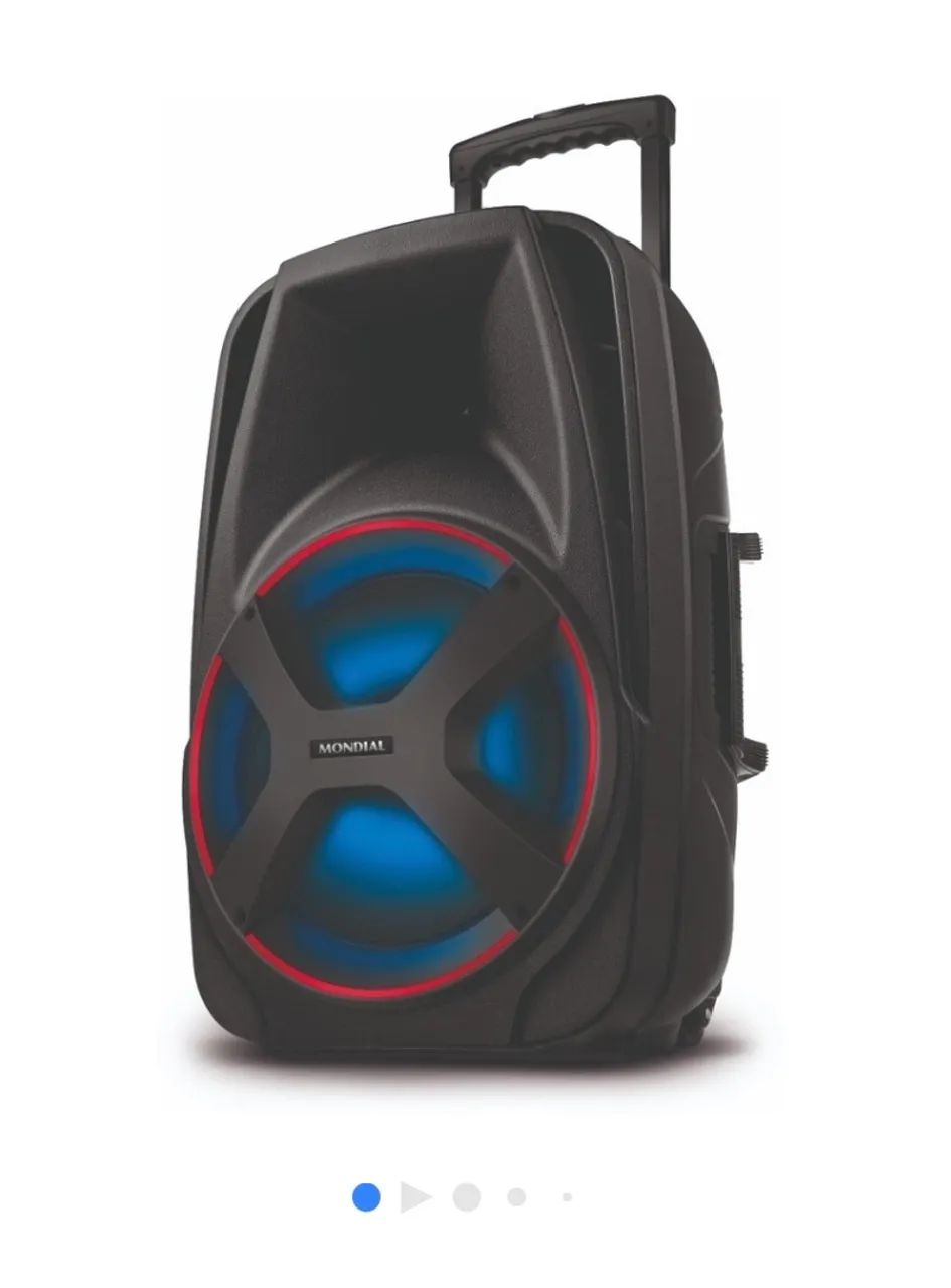 Caixa de Som Portátil Mondial 550W Bluetooth - Foto 2