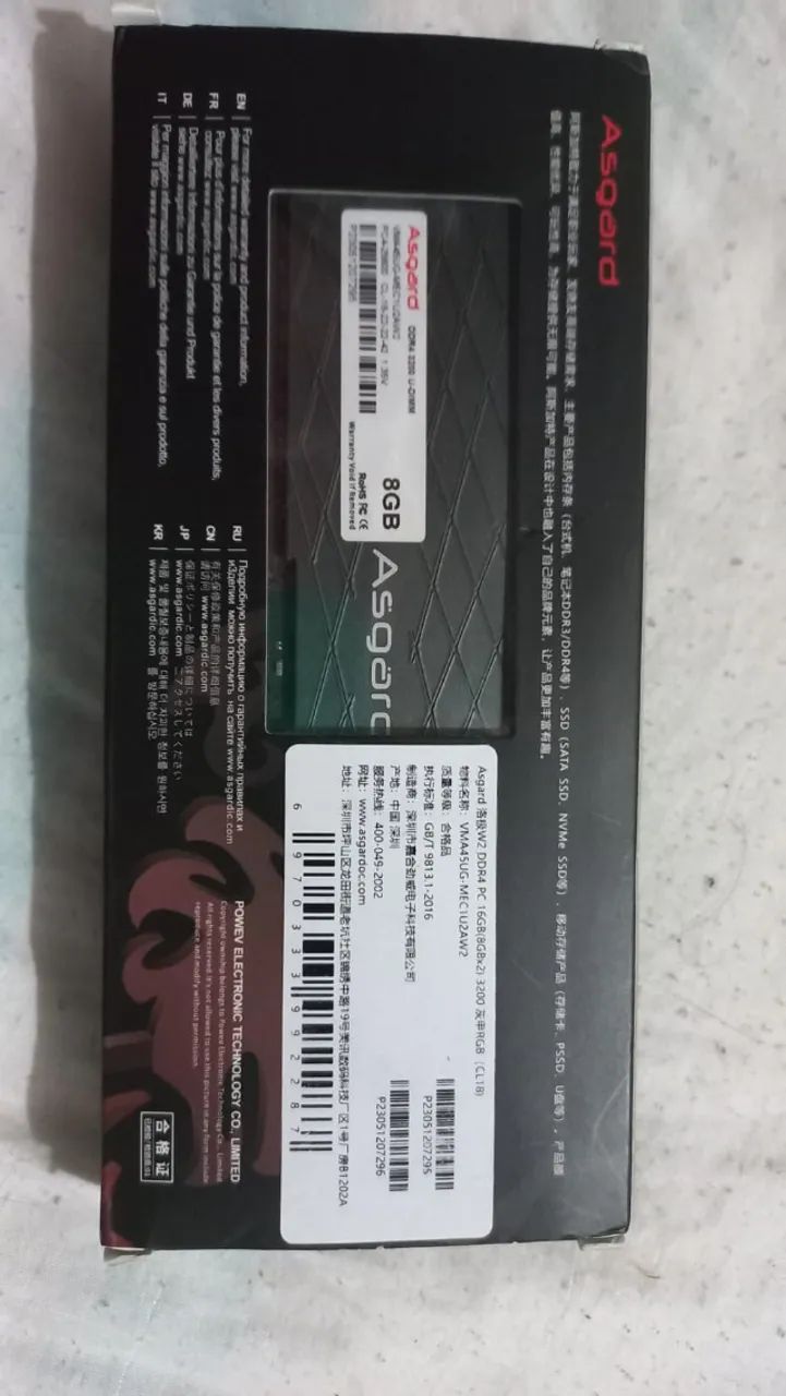 Memoria DDR4 16gb 8x2 Asgard RGB - Foto 2