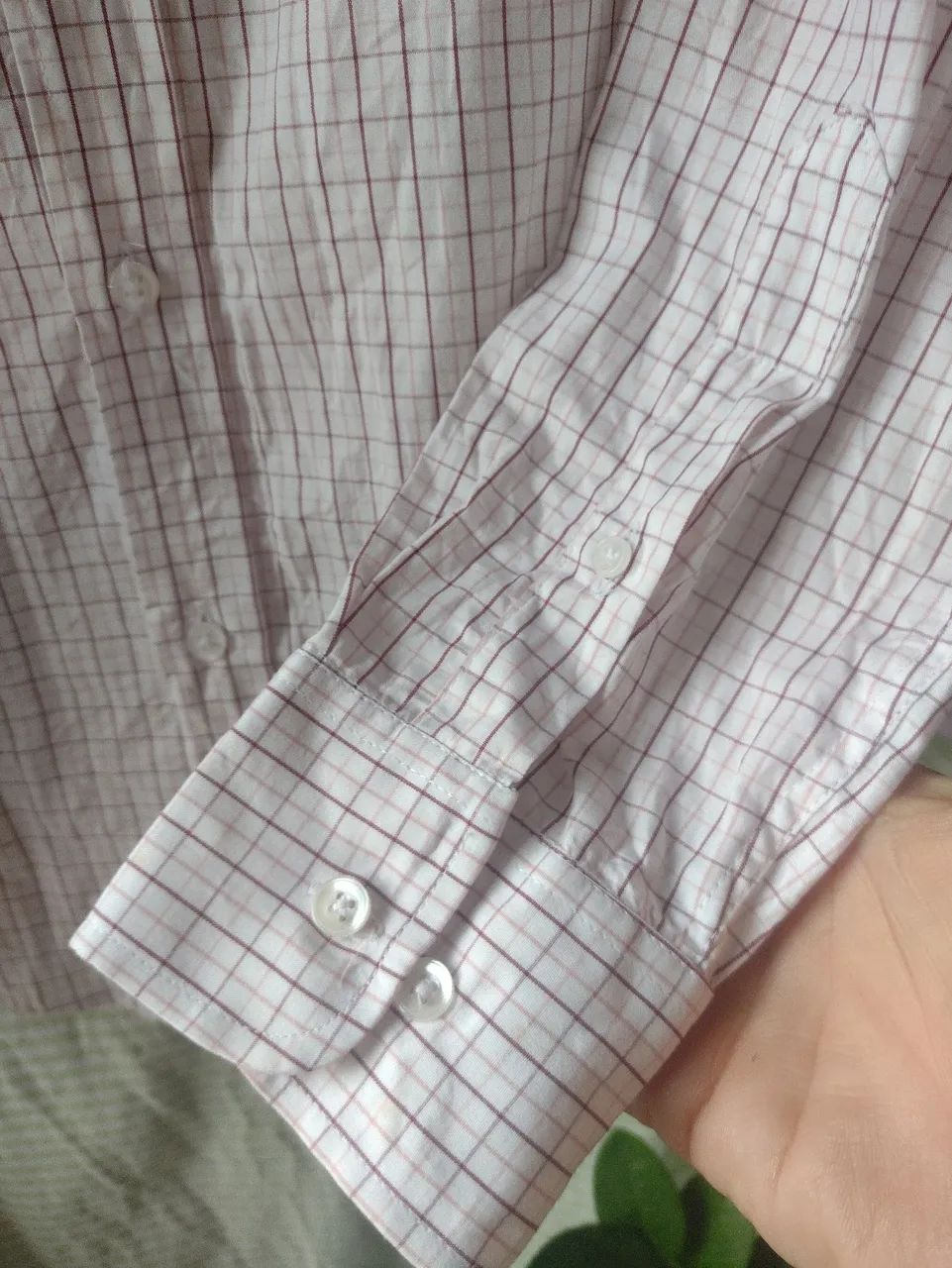 Camisa social xadrez manga longa - Foto 3