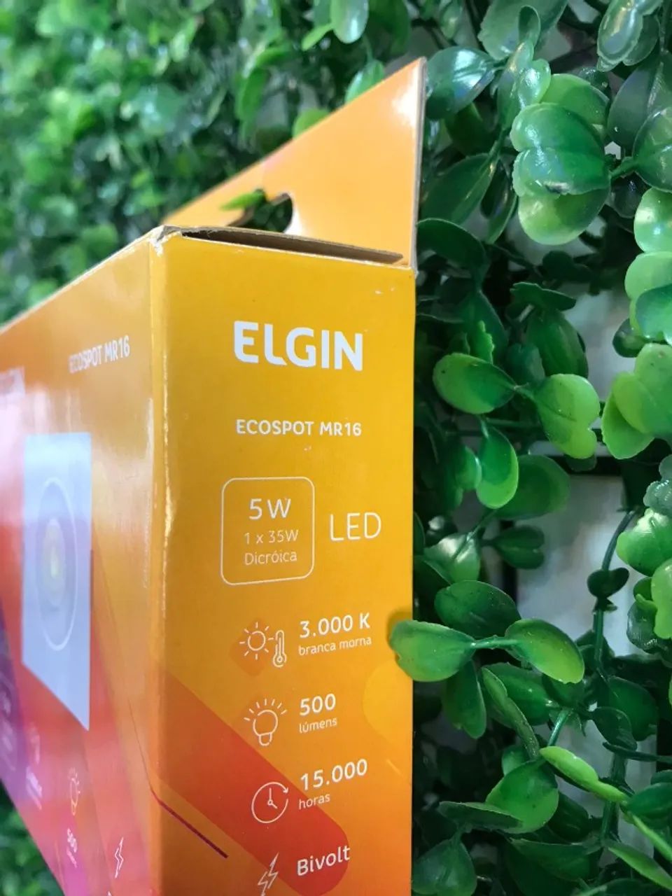 Spot 5w 3000k 15mil horas dicroica 1x35w Elgin Quadrado P/CASA P/APARTAMENTO P/ REFORMAS  - Foto 2