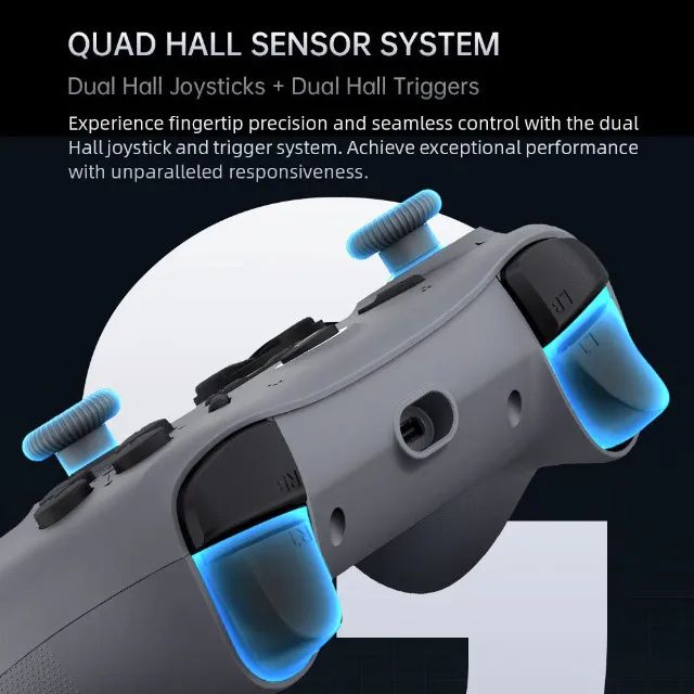 Controle Sem Fio MACHENIKE G1, Modo triplo, Hall Effect, PC/Switch/Android, 12x 18,28 - Foto 3