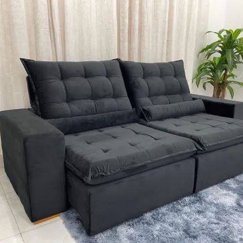 Sofá Retrátil Reclinável mulsh 2,30m L322m - Foto 4
