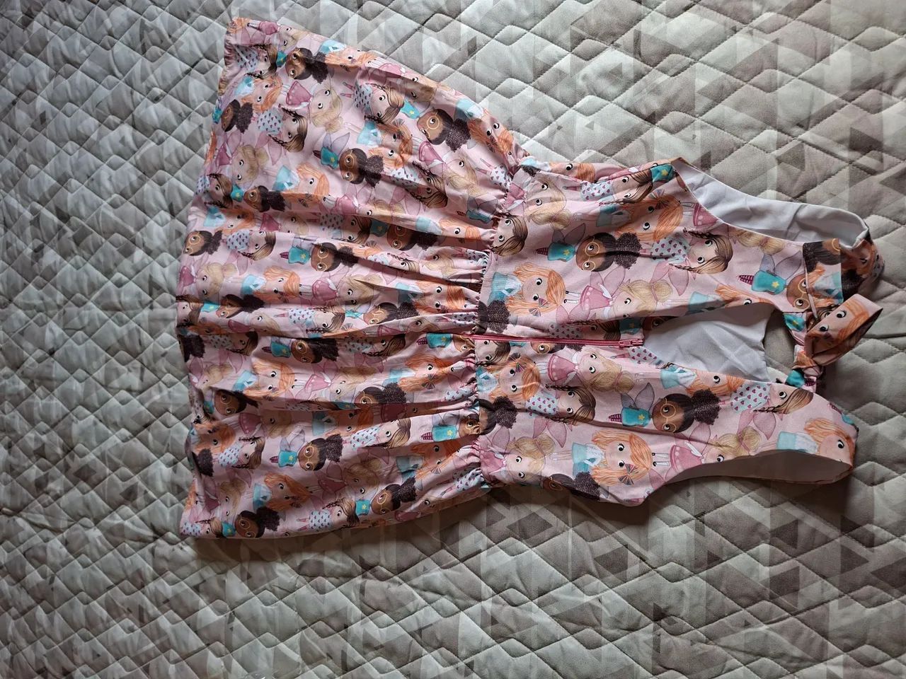 Vestido Infantil Menina - Estampa de Fadas - Foto 2