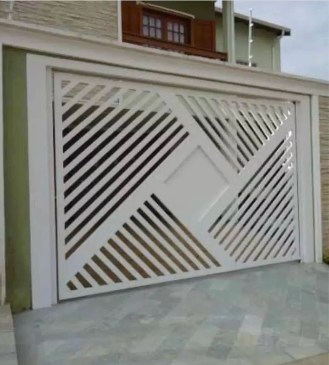 Portão de chapa em aço em diversos modelos. Instalado. - Foto 5