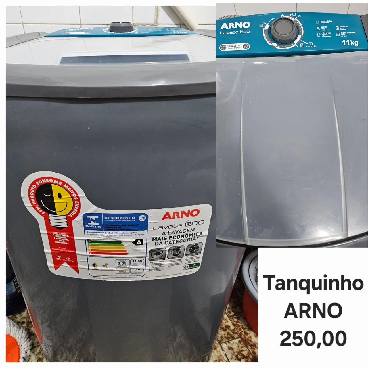 Tanquinho Arno 11kg - Lavagem Econômica!