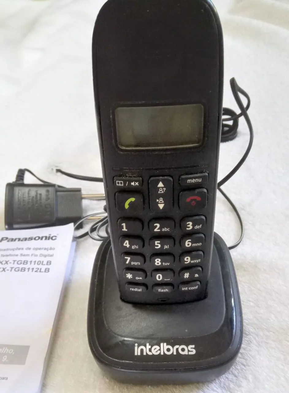 Telefone sem fio Panasonic identificador chamada