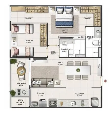 Apartamento em Santa Lúcia - Vitória ES