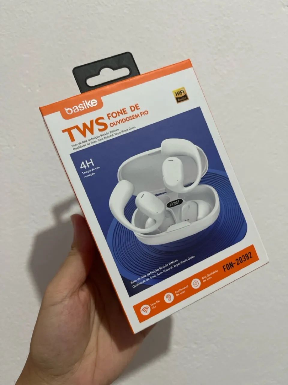 Fone de Ouvido Sem Fio Esportivo TWS Bluetooth 5.3