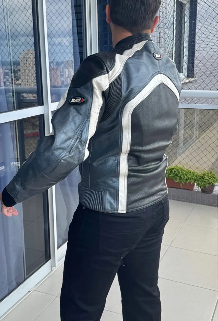 Jaqueta de couro para moto - importada EUA - Foto 4