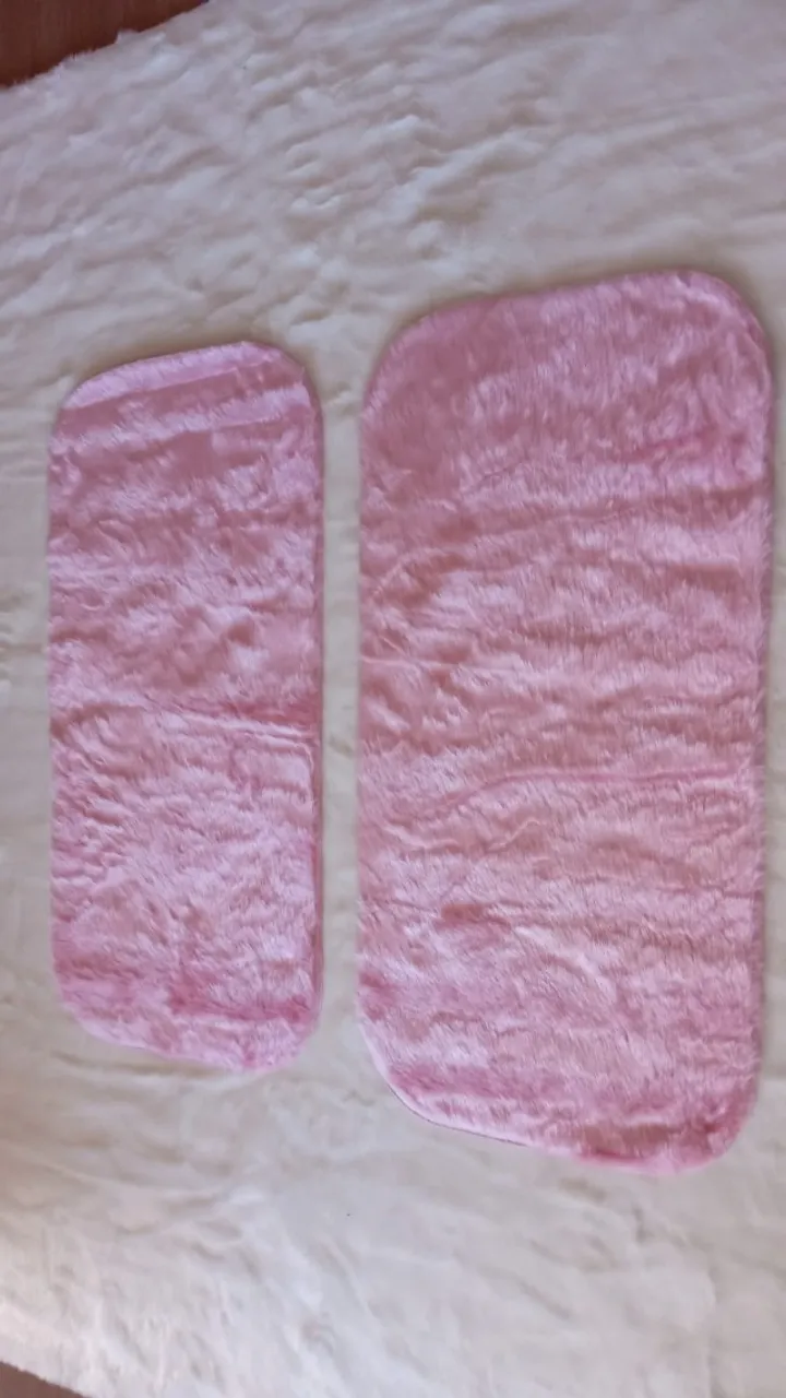 kit 2 tapetinhos ecologicos 0,50x1,00m rosa 001-42