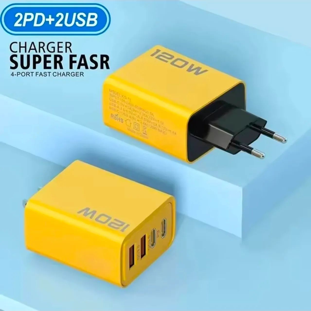 Carregador super rápido Android/iPhone 120w Tabler notebook 