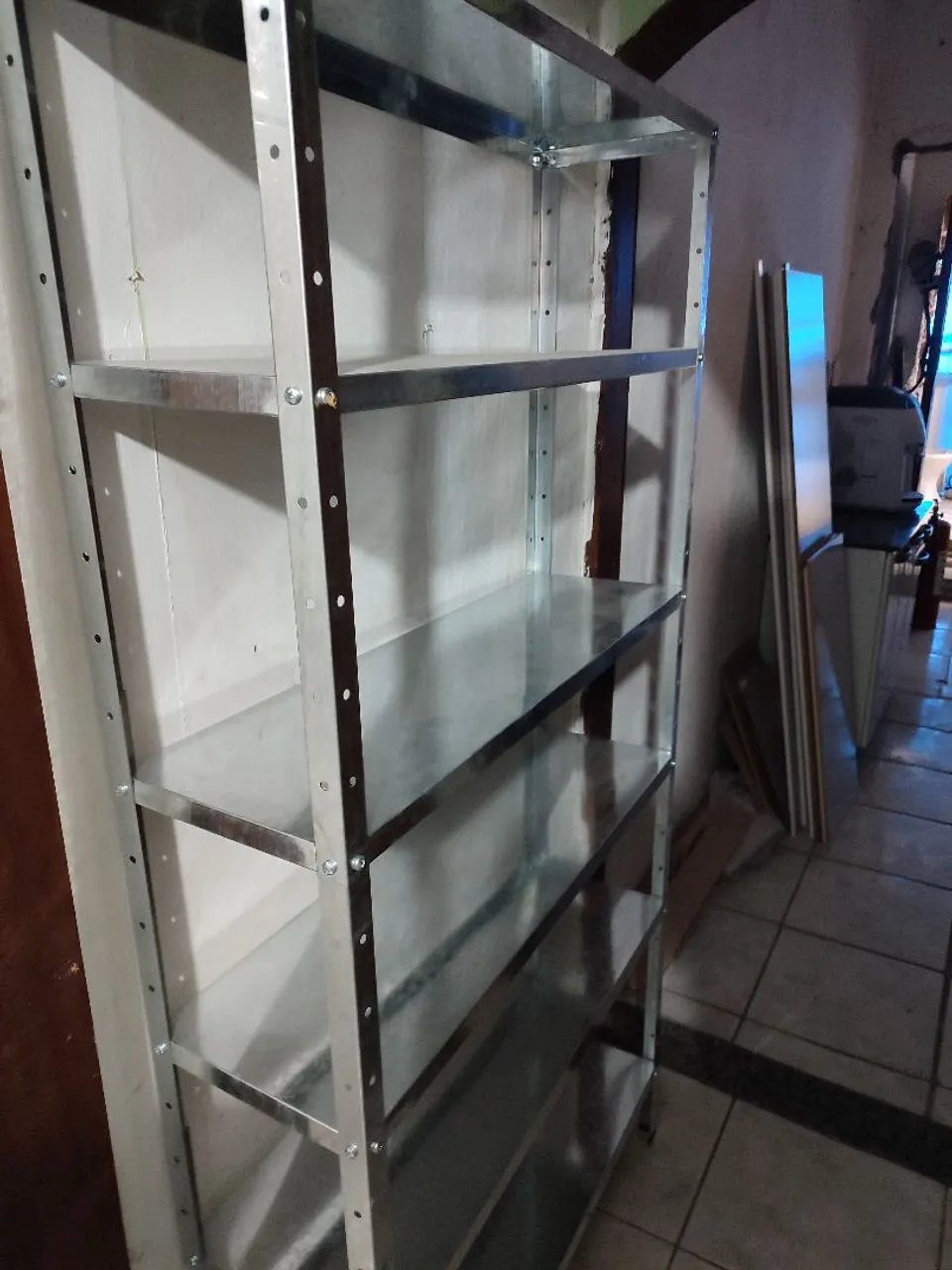 Prateleira de aço galvanizado 5 prateleiras