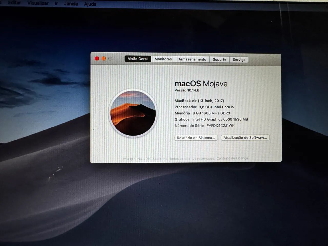 MacBook Air 13 2017 i5 8Gb RAM 128 SSD Monterey - Foto 4