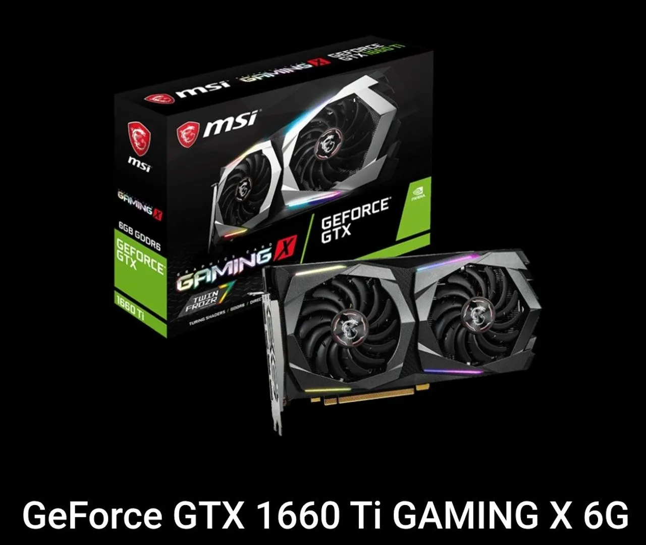 Placa de Vídeo MSI GeForce GTX 1660 Ti GAMING X 6G